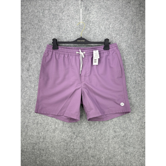 NWT Outerknown Men's Size Large Nomadic Volley Trunks Board Shorts Purple $78 - Picture 1 of 13